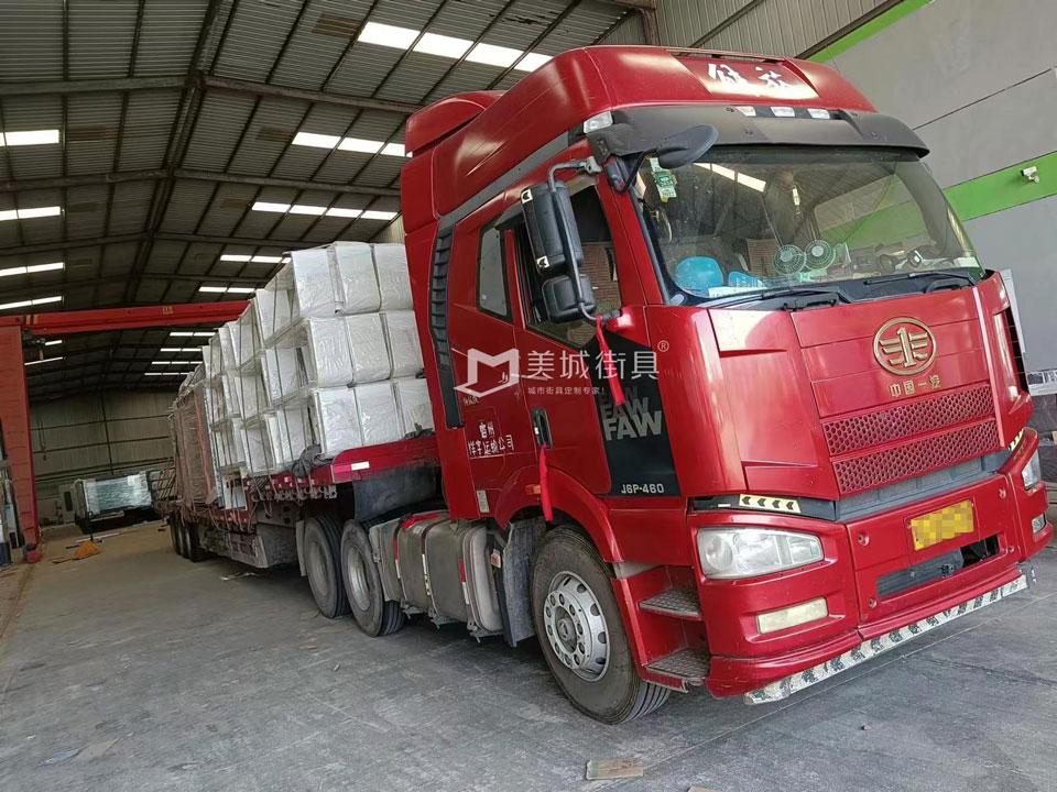 2023.5.15美城街具供應金寨第三車候車亭發貨記錄 2023.5.15美城街具供應金寨第三車候車亭發貨記錄